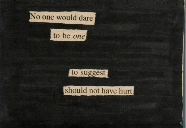 No one would dare to be the one to suggest should not have hurt.